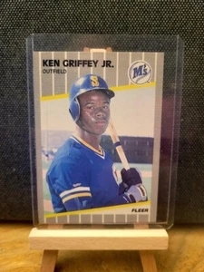 Ken Griffey Jr 1989 Fleer ROOKIE RC Card#548 Seattle Mariners - Picture 1 of 2