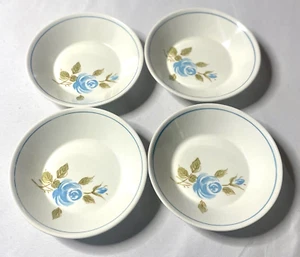 Enkore 1045 Francine Hand Decorated Dessert Plates Saucers Japan Set of 4 - Picture 1 of 5