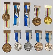 10x Internationale Matchwoche Zurich 1980 to 1990 Vintage Participation Medals