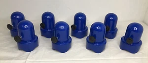 8 PCS Trampoline Enclosure Pole Caps w/ Screws, 1.5” Diameter, Blue - Picture 1 of 10