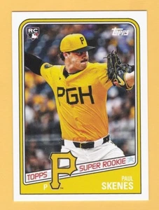 Paul Skenes PIRATES TOPPS 2024 THROWBACK SUPER ROOKIE PHOTO VARIATION TBT 107 36 - Picture 1 of 2