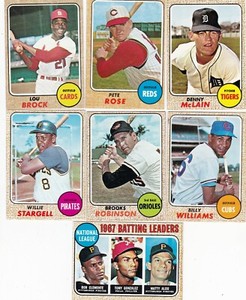 1968 Topps Baseball Tigers All Teams Yankees Cards AVG EX Free Shipping