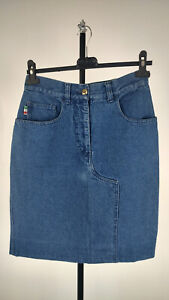 Moschino Jeans Skirt Woman Size 42 Denim Italy Casual Vintage
