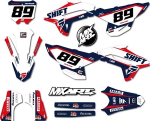 Honda CRF 450 R 2021 2023 Full Custom sticker Kit Laser Style decals graphics - Imagen 1 de 4
