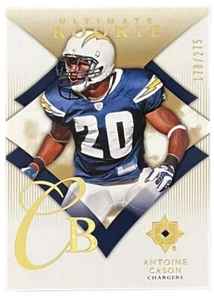2008 Upper Deck Ultimate Collection #132 Antoine Cason RC Chargers /275 - Picture 1 of 2