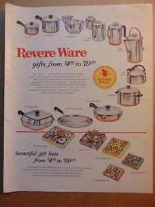 Hermosos juegos de regalo 1956 Revere Ware de 4,95 anuncios de impresión de arte vintage - Imagen 1 de 1