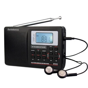 Retekess V111 Portátil FM AM SW Digital Estéreo Radio Temporizador de Sueño Recargable - Imagen 1 de 15