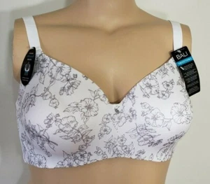 Reggiseno Bali UW 6560 bianco privato imbottito liscio schiena a U foderato Eversmooth nuovo con etichette - Foto 1 di 3