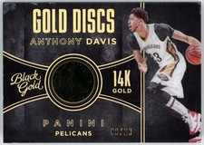 2015-16 Panini Black Gold Anthony Davis Gold Discs 10 08/20