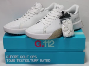 G/Fore G.112 P.U. Leather Golf Shoes White Grey - Men's Size 9 (GMF000027) - NEW - Picture 1 of 17