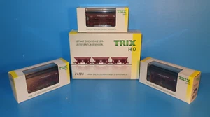 Trix H0 Drehschieber- Seitenentladewagen 3er Set Fc 090 der EBV No. 24108  #6193 - Bild 1 von 13