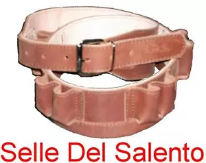 Cartucciera x doppietta in pelle cal 20 caccia poligono piattello cartuccera - Foto 1 di 1