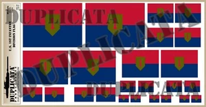 Diorama Acc. - 1st Inf. Div Flag (The Big Red One) - 1/72, 1/48, 1/32, 1/35 - Picture 1 of 4