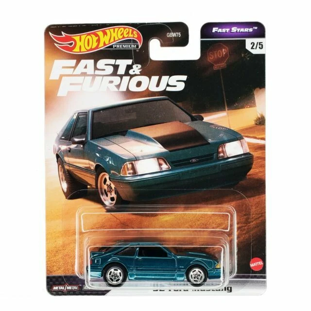 Hot Wheels 1:64 Scale Fast & Furious '92 Ford Mustang Diecast Vehicle - GRL72