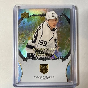 2021-22 Upper Deck Ice Exquisite Collection Rookie Rasmus Kupari Gold #04/25 SP - Bild 1 von 2