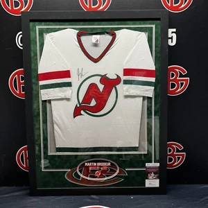 Martin Brodeur Autographed New Jersey Devils Framed Jersey Signed JSA - Picture 1 of 6