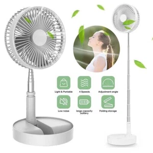 Teleskop Ventilator Aufladbar Tischventilator leise 4-Stufen Lüfter 7200mAh - Bild 1 von 15