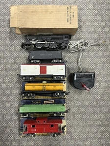+ American Flyer Prewar O 561 Steam Locomotive 558 Tender 4 Car Freight Set - Picture 1 of 9