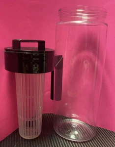 Takeya Pitcher w/ Infuser Black Made In USA Good Condition - Picture 1 of 8