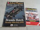  F1 Program British Grand Prix Brands Hatch 1978 JPS Niki Lauda John Watson Hunt