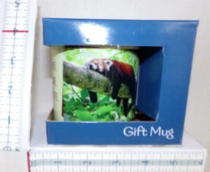 Leanin Tree Gift Mug Lazy Red Panda Must Have Coffee New in Box - Picture 1 of 5