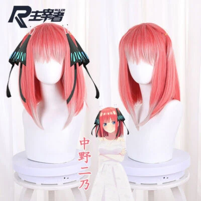 Peluca The Quintessential Quintillizos Nakano Nino Juegos con disfraces Accesorios Fiesta de Halloween Foto 1 de 4