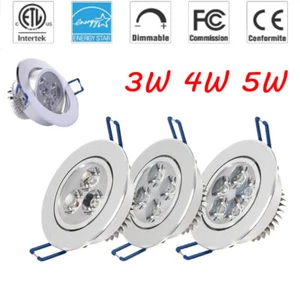 4PC 3/4/5W LED Ceiling Light LED Downlight Dimmable W/Junction Box 110V - Picture 1 of 12