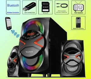 Boytone BT-326F Potente Sistema di Altoparlanti Wireless Bluetooth Home 40 W, Radio FM - Foto 1 di 6