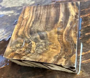 BURL INCREDIBLE GRAIN Claro Walnut 4.75” Bowl Blank Carve Knife Call Dry B301 - Picture 1 of 4