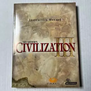 VTG Sid Meier's Civilization III Instruction MANUAL ONLY Mint 2001 - Picture 1 of 6