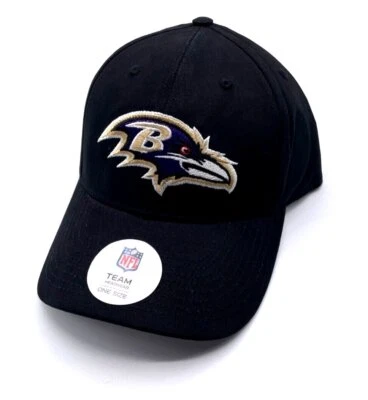 BALTIMORE RAVENS BLACK ADJUSTABLE HAT MVP AUTHENTIC NFL FOOTBALL TEAM CAP NEW - Image 1 of 4