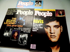 ELVIS PRESLEY KONVOLUT 3 PERSONEN ZEITSCHRIFTEN ÜBER SEIN LEBEN & MUSIK - Bild 1 von 5