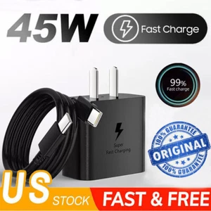 ⚡45W Original USB C Super Fast Wall Charger For Google Pixel 9 8 7 Pro 8a 7a 6a - Picture 1 of 23
