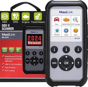 Autel MaxiLink ML629 OBD2 ABS SRS Engine Transmission Diagnostics Scanner Tool - Picture 1 of 16