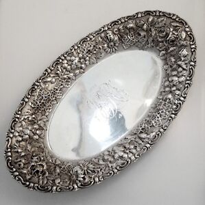 Jenkins and Jenkins Inc. Sterling Silver Bread Tray Baltimore 1884 