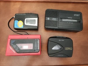 GE Cassette Recorder 3-5301b and 3x Cassette Players For Parts - Picture 1 of 24
