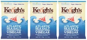 3 Sharing Beutel Keogh's Atlantic Sea Salz & Süßessig Kartoffelchips 125g - Bild 1 von 1