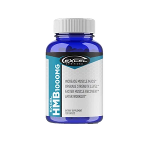 EXCEL HMB 1000MG PER CAP/120 CAPS. 2X STRONGER. Beta-Hydroxy Beta-Methlbutyrate - Picture 1 of 3