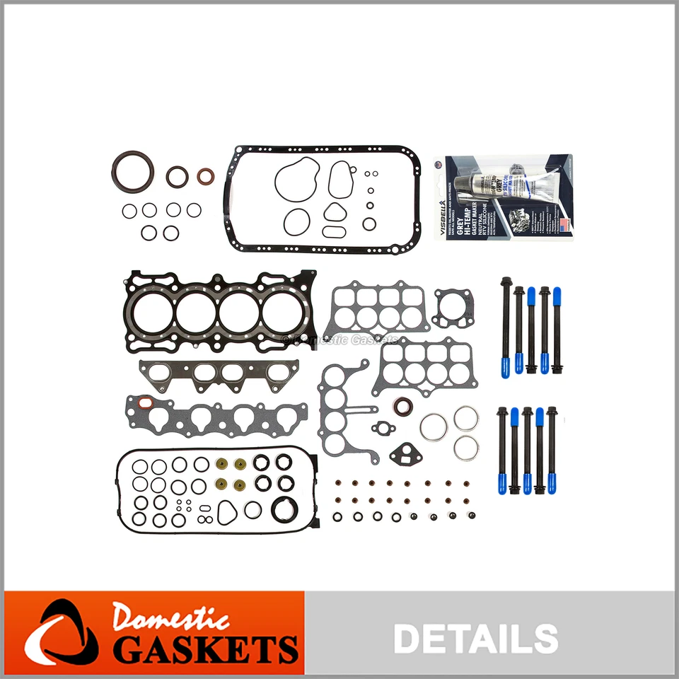 Fits 94-97 Honda Accord Odyssey Isuzu Oasis MLS Full Gasket Set Bolts F22B6 - Image 1 of 4