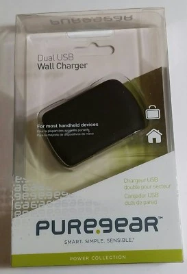 New Puregear Wall Charger - Dual Port - No Cord - Quick Charge - 1 amp per port - Image 1 of 2