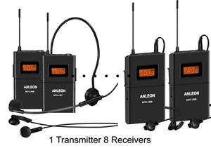 Sistema de transmisión acústica inalámbrica ANLEON para guía turístico con 8 receptores - Imagen 1 de 8