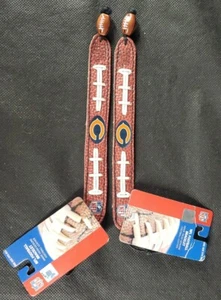2x NFL Football Leder Armband Wristband Gamewear Official Chicago Bears Set - Bild 1 von 9