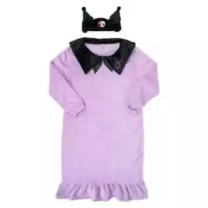 Sanrio Characters Kuromi Collared Boa Dress L-size w/Headband Cosplay 2024W JP - Picture 1 of 7