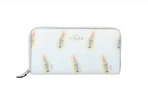 Coach Lipstick Print Accordion Zip Wallet C3313 . NWT $250 - Picture 1 of 3