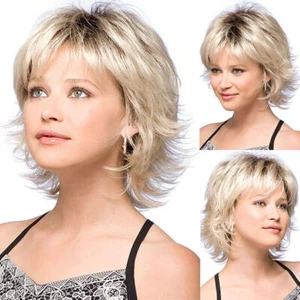 Parrucca da donna come capelli veri, parrucchino corto riccio ondulato naturale - Foto 1 di 6