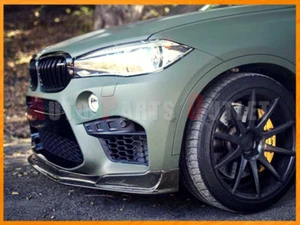 RK Style Carbon Fiber Front Bumper Add-on Lip For BMW F86 X6M 2015-2018 - Picture 1 of 1