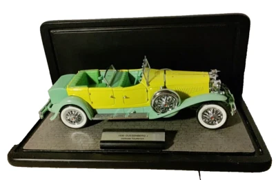 Franklin Mint 1930 Duesenberg Derham Tourster 1:24 зеленый / желтый B11KD09 - Изображение 1 из 4