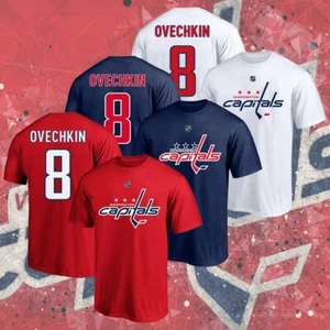 HOT!! Alexander Ovechkin #8 Washington Cap Team Player Name & Number T-Shirt - Picture 1 of 8
