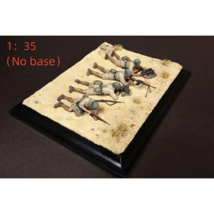 1/35 resin figures model kit WW II Italian soldiers 4 man unassembled unpainted - Afbeelding 1 van 5