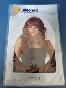 California Costumes Wig Collections Silver Screen Sensation Red Long IMPULSE - Picture 1 of 3